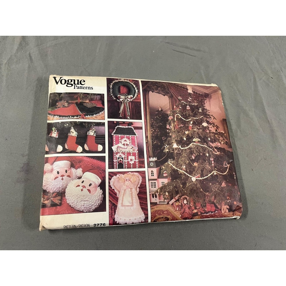 Vogue Patterns 2776 Seasonal Item‎ Sewing Christmas Ornaments Decorations
